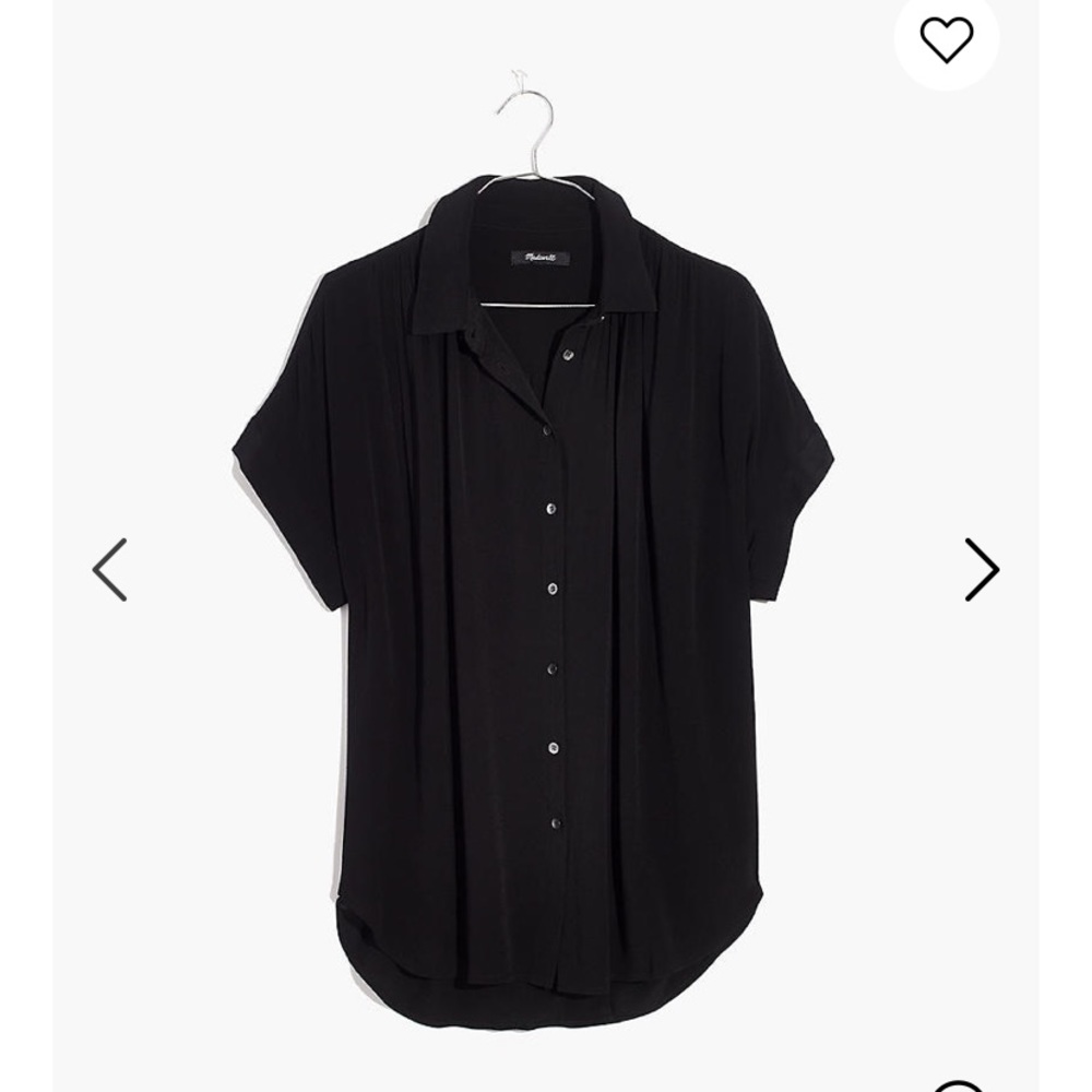 Madewell black central shirt size large